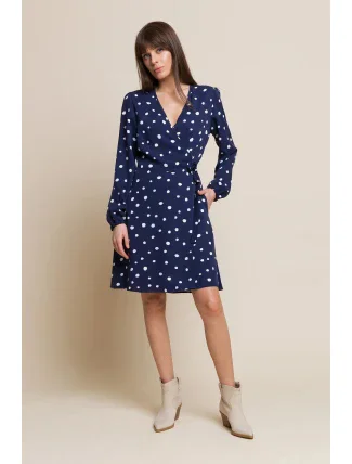 Dámské šaty Wendy Tmavě modrá vzor - Benedict Harper