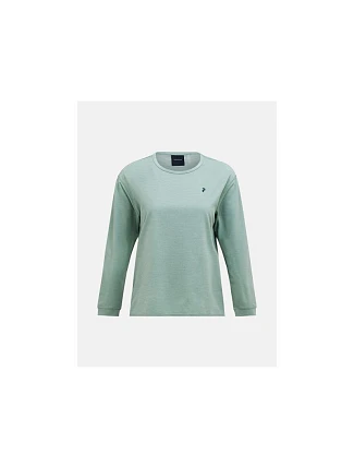 Dámské tričko PEAK PERFORMANCE W Trail Longsleeve, zelená barva Dámské tričko PEAK PERFORMANCE W Trail Longsleeve, zelená barva