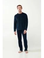 Vamp - Sametové pruhované pyžamo 21711 - Vamp Vamp - Sametové pruhované pyžamo 21711 - Vamp