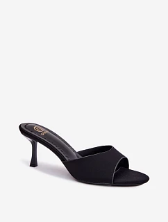 Dámské Nazouváky na Podpatku Materiál Černé Selmira