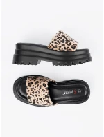 Komfortní  nazouváky se zvířecím motivem dámské platforma