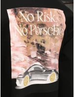 Pánská mikina s potiskem černá FashionStreet BX5947