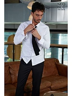 NEOBLU Basile Men Piqué košile s dlouhým rukávem 24.3777 optic white NEOBLU Basile Men Piqué košile s dlouhým rukávem 24.3777 optic white