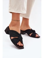Dámské sandály na klínku Maciejka 06955-01 černé