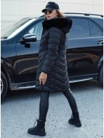 MODLOVA prošívaná dámská zimní bunda s kapucí černá FashionStreet TY4570 MODLOVA prošívaná dámská zimní bunda s kapucí černá FashionStreet TY4570