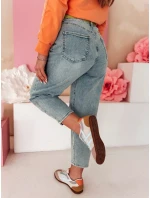Dámské džínové kalhoty mom fit MOMTEZ blue FashionStreet UY2485
