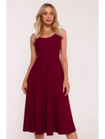 S424 Šaty Fit & flare - bordó S424 Šaty Fit & flare - bordó