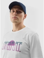 Pánské tričko s potiskem 4F - bílé Pánské tričko s potiskem 4F - bílé