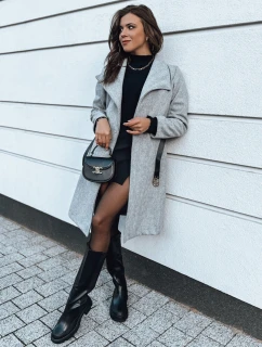 CELESTIA dámský kabát světle šedý FashionStreet NY0649