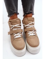 Zazoo 3450 Dámské Kožené Tenisky Beige