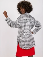 Dámská košile-LK-KS-508891-1.55P-bílá-černá Dámská košile-LK-KS-508891-1.55P-bílá-černá