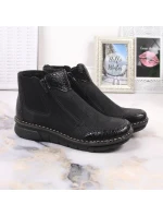 Pohodlné zateplené boty na zip Rieker W RKR555