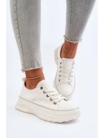 Dámské tenisky na masivní podrážce Big Star NN274126 Bílé