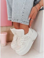 UPSOLE dámské tenisky na vysoké platformě bílé FashionStreet ZY0849