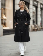 FashionStreet černý dvouřadový trenčkot TY5354