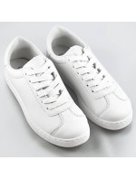 Bílé dámské šněrovací sneakersy (BF-025)