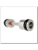 Chromované činky 2x7 kg silikonové prvky HMS HH07 Chromované činky 2x7 kg silikonové prvky HMS HH07