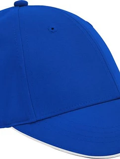 Beechfield B 195R 6 panelová kšiltovka "Team Sports-Tech" 53.195R bright royal/white