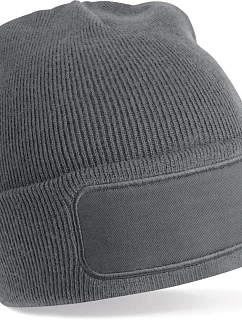Beechfield B 445R Pletená čepice s nášivkou "Recycled Original" 53.445R graphite grey
