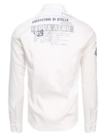 Pánská košile v barvě ecru FashionStreet DX2276