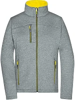 Daiber JN 1147 Dámská 2-vrstvá melanžová softshell bunda 02.1147 dark melange/yellow Daiber JN 1147 Dámská 2-vrstvá melanžová softshell bunda 02.1147 dark melange/yellow