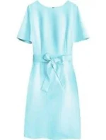 Tužkové šaty s páskem 313ART - Gemini