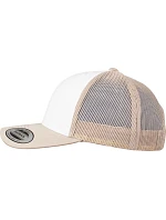Flexfit 6606CF 6 panelová Trucker kšiltovka 55.06CF khaki/white/khaki Flexfit 6606CF 6 panelová Trucker kšiltovka 55.06CF khaki/white/khaki