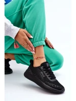 Dámská síťovaná sportovní obuv Memory Foam System Big Star LL274662 Černé