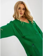 Dámský kardigan LC SW 8042.12x zelená - FPrice Dámský kardigan LC SW 8042.12x zelená - FPrice
