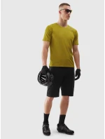 Pánské cyklistické rychleschnoucí tričko 4F - žluté