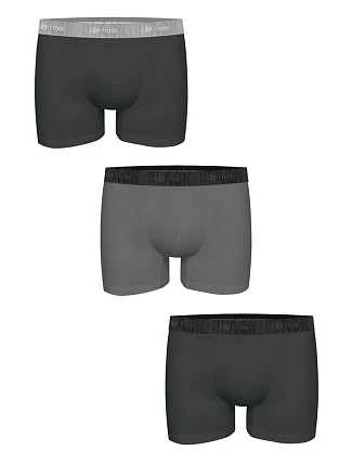 Pánské boxerky John Frank JF3BBLK03 3PACK 