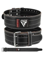 KULTURISTICKÝ KOŽENÝ OPASEK RD1 RDX ČERNÝ S KULTURISTICKÝ KOŽENÝ OPASEK RD1 RDX ČERNÝ S