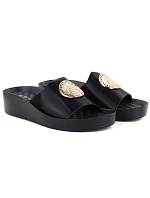 Dámské žabky na platformě černé Potocki 43326