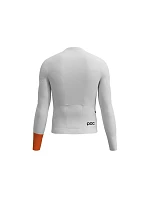 Cyklistické tričko POC M's Cadence L/S Jersey, bílé