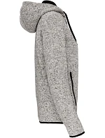 Kariban ProAct PA 366 Dámská pletená fleecová bunda s kapucí 20.P366 light grey melange Kariban ProAct PA 366 Dámská pletená fleecová bunda s kapucí 20.P366 light grey melange
