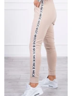 Sada s ozdobnými stuhami béžová Sada s ozdobnými stuhami béžová