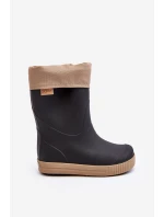 Dětské Holínky S Podšívkou Snow Wave Gokids 981 Černo-Beige