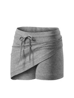 Two in one sukně dámská tmavě šedý melír