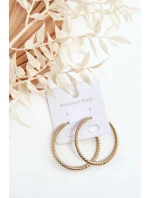 Módní zlaté kruhové náušnice