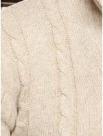 Pánský svetr se stojáčkem béžový FashionStreet WX2327