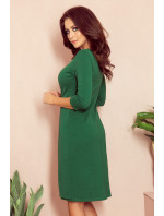 Šaty s řasením Numoco IRIS - zelené