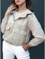 Dámská přechodná bunda s kapucí BELIJ béžová FashionStreet TY4402