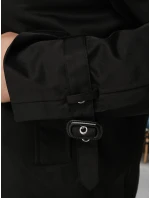 Dámský krátký elegantní kabát klasického střihu černý FashionStreet NY0770