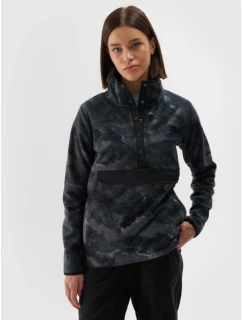 Dámský oversize fleece se stojáčkem 4F 4FWAW24TFLEF298-90A