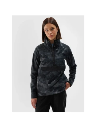 Dámský oversize fleece se stojáčkem 4F 4FWAW24TFLEF298-90A