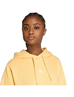 Dámská mikina adidas Essentials Small Logo Feel Cozy Hoodie yellow KC5281