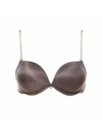 Dámská podprsenka Gloss Double hnědá mocca - Lormar Dámská podprsenka Gloss Double hnědá mocca - Lormar