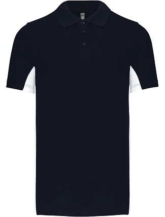 Kariban K 232 2-barevné piqué polo "Flag" 20.K232 navy/white