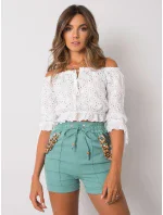 Šortky DHJ SN 13260.38P tyrkysová Šortky DHJ SN 13260.38P tyrkysová