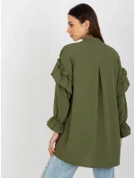 Dámská košile TW KS BI 2021745.13X khaki - FPrice